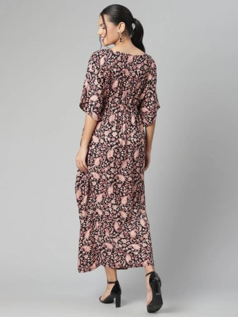 floral-cotton-maternkity-kaftan-dress-v-neck-big-2