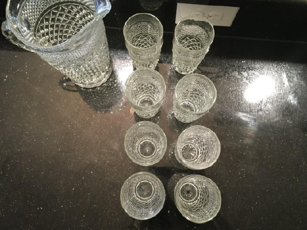 antique-diamond-cut-pitcher-and-8-glasses-big-4