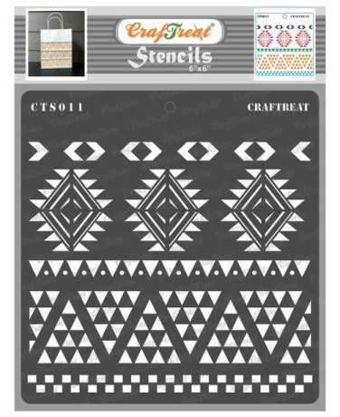 craftreat-border-15-stencil-for-diy-crafts-aztec-borders-big-0