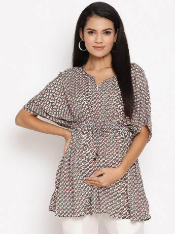 cotton-viscose-nursing-friendly-maternity-kaftan-top-geo-print-big-3