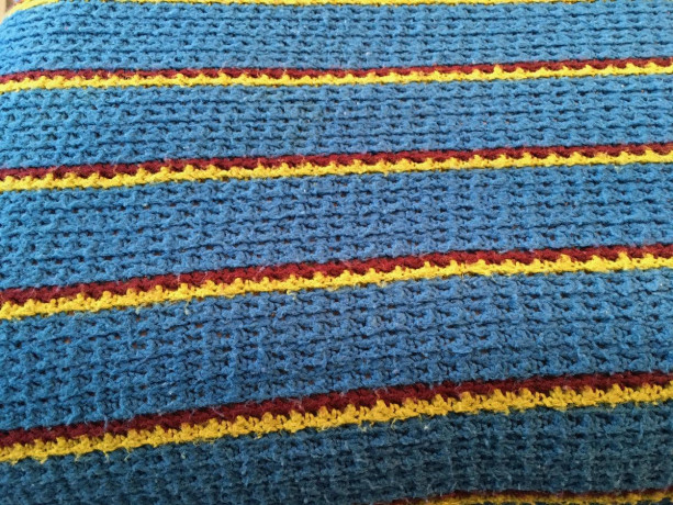 blanket-handmade-heavy-blue-burgundy-and-yellow-stripes-big-1