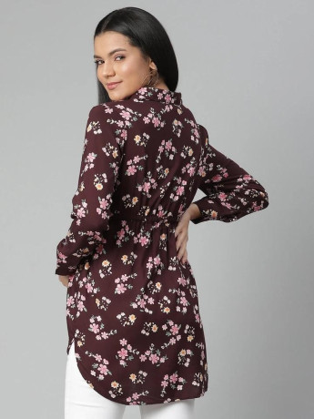 maternity-hi-low-button-up-collared-shirt-floral-print-big-1