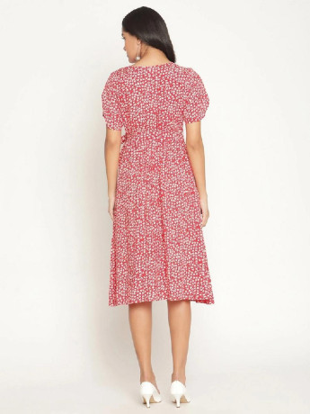 short-sleeve-floral-print-maternity-dress-dark-pink-big-1