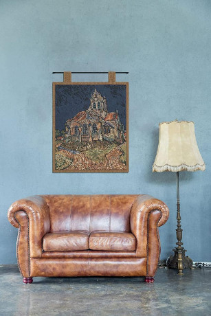 church-of-auvers-i-belgian-tapestry-big-0