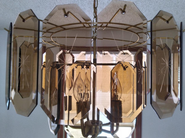 brass-2-tier-5-light-beveled-glass-chandelier-lighting-big-0
