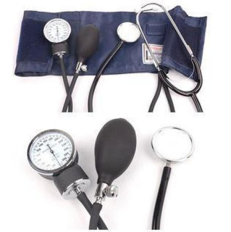 manual-blood-pressure-monitor-pressure-diastolic-arm-sphygmomanometer-cuff-tonometer-and-medical-doctor-stethoscope-big-1