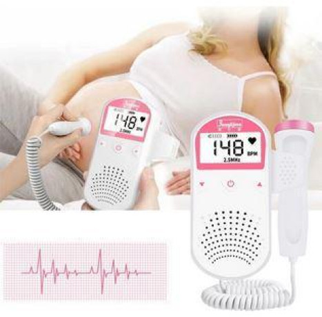 handheld-baby-heart-rate-detector-prenatal-fetal-doppler-for-pregnant-women-big-0
