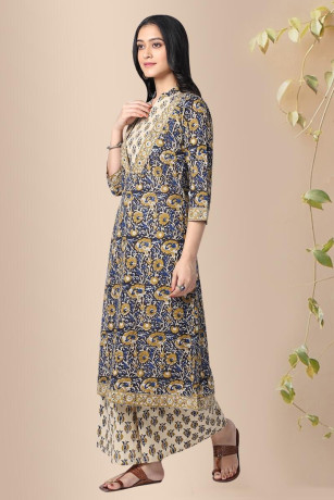 ganika-jaal-cotton-block-print-kurta-rose-shree-big-0