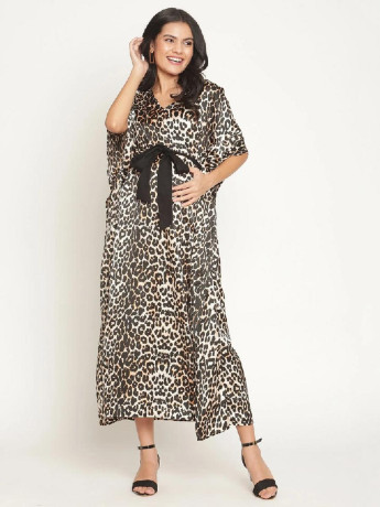 self-tie-satin-maternity-kaftan-dress-leopard-print-big-3