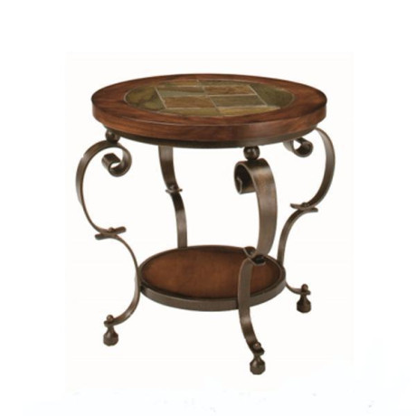 stone-top-round-end-table-in-california-big-0