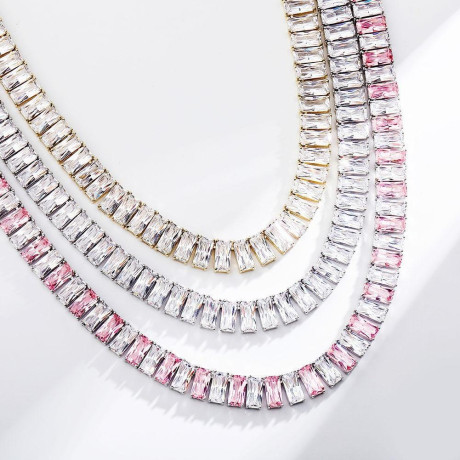 18k-white-gold-plated-baguette-choker-necklace-big-0