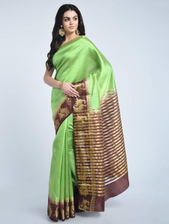 best-chic-and-trendy-tussar-silk-sarees-at-the-most-affordable-price-big-0