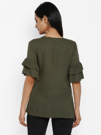 maternity-nursing-top-with-zip-solid-bell-sleeves-big-0