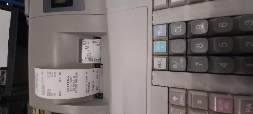 sharp-er-a410-twin-thermal-printer-used-cash-register-excellent-working-condition-big-0