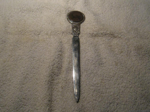 silver-plated-letter-opener-with-a-coin-embedded-in-the-handle-big-1