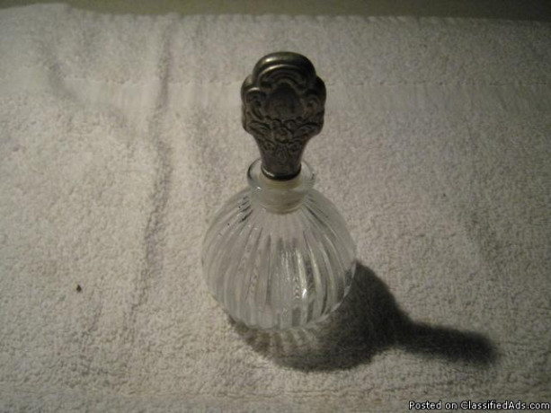 fluted-glass-perfume-bottle-w-silver-stopper-from-the-early-1940s-big-0