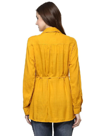 long-sleeve-maternity-top-v-neck-solid-yellow-big-1