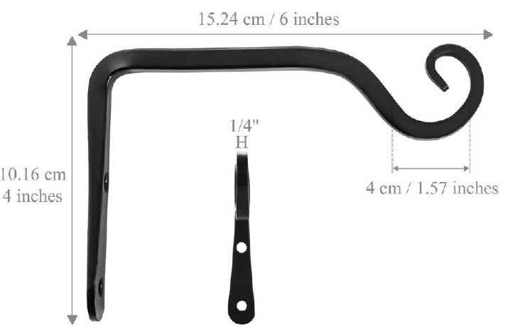 new-17-6-inch-wrought-iron-decorative-plantbird-feedercandle-lampwind-chimesgarden-wall-bracket-indooroutdoor-hooks-big-4