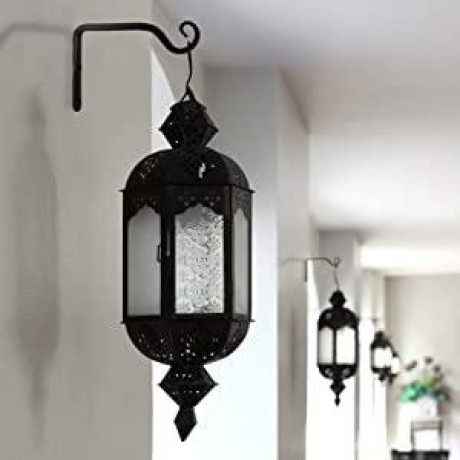 new-17-6-inch-wrought-iron-decorative-plantbird-feedercandle-lampwind-chimesgarden-wall-bracket-indooroutdoor-hooks-big-2