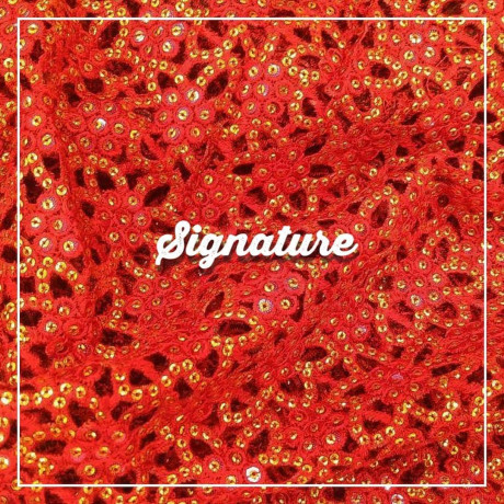 buy-fire-orange-net-fabric-with-thread-and-sequence-at-mk-signature-groom-and-bride-big-0