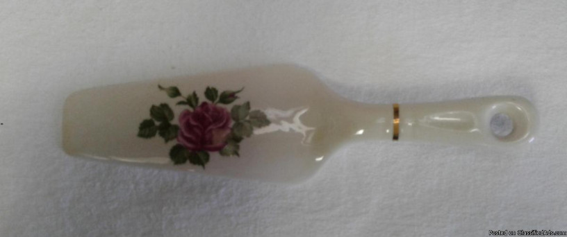 vintage-harker-pottery-rose-cake-plate-platter-server-set-big-1