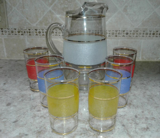 vintage-mid-century-beverage-pitcher-glasses-set-big-2